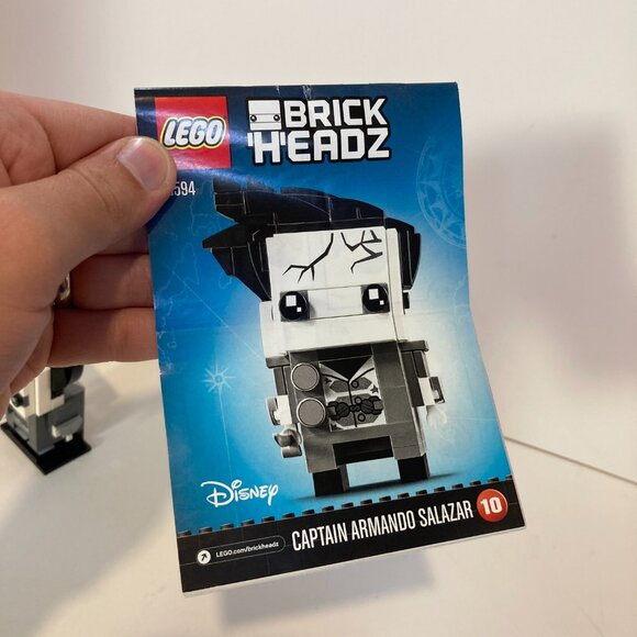 LEGO 41594 Disney Brick Headz Captain Armando Salazar Near Complete + Manual - Picture 4 of 8